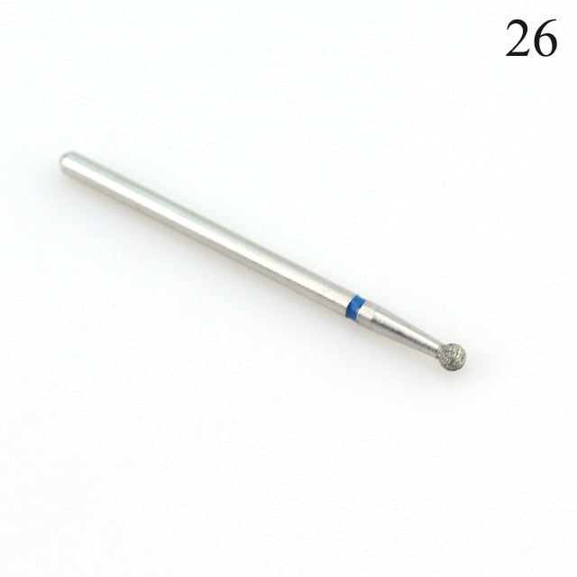 1pc Diamond Milling Cutters For Manicure Rotary Nail Drill Bit Eletric Pedicure Machine Equipment Cuticle Remove Tools