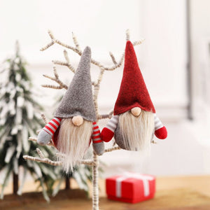 4pcs/set Christmas Handmade Swedish Gnome Santa Plush/diy christmas gifts/homemade christmas gifts/homemade christmas decor/