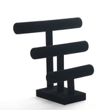 Bracelet Holder/3 Tier Natural Wood Round T-Bar Jewelry Display/Bracelet Holder diy/Bracelet jeweiry holder/bracelet display
