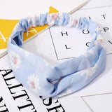Fashion Women Girls Summer Bohemian Hair Bands Print Headbands Vintage Cross Turban Bandage Bandanas HairBands Hair Accessories