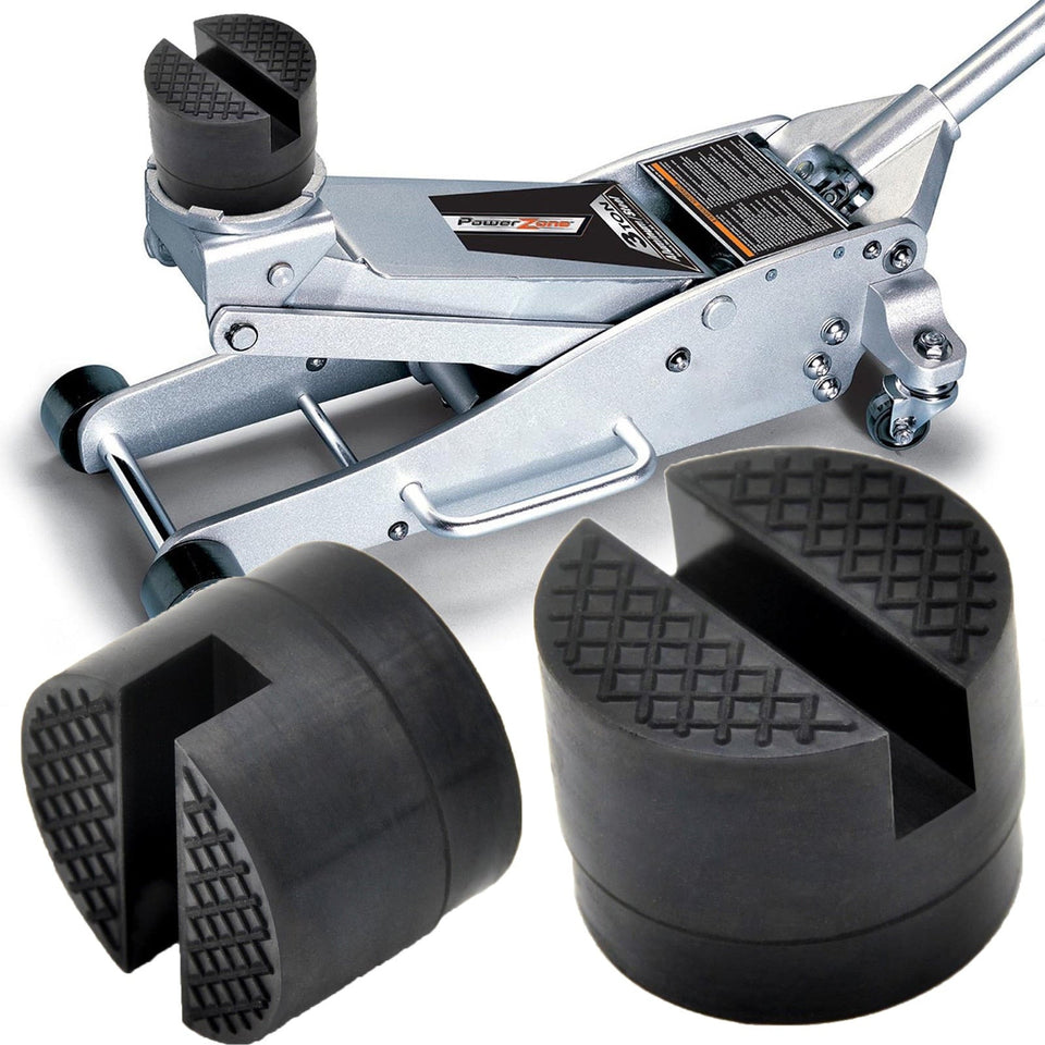 Slotted Rubber Jack Pad For Pinch Weld Protection – Fits Most Floor Jacks, SUVs, Trucks & Cars