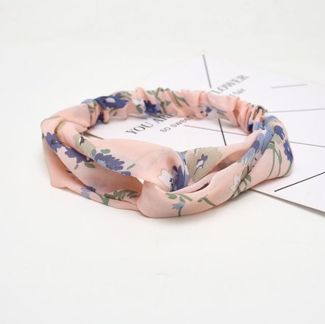 Fashion Women Girls Summer Bohemian Hair Bands Print Headbands Vintage Cross Turban Bandage Bandanas HairBands Hair Accessories