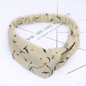 Fashion Women Girls Summer Bohemian Hair Bands Print Headbands Vintage Cross Turban Bandage Bandanas HairBands Hair Accessories